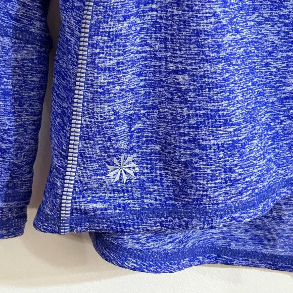 ATHLETA Small Running Wild Half Zip Pullover in Heathered purple pickleball golf - Picture 3 of 10